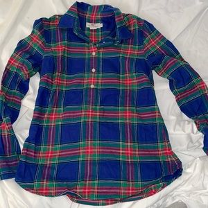 Vineyard Vines Womens Quarter Button PullOver Flannel